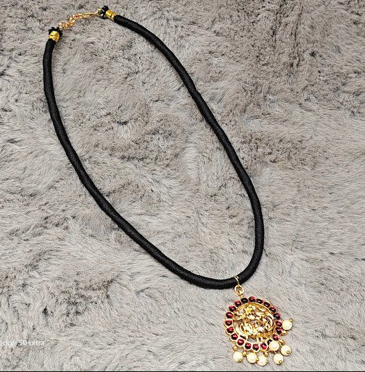 Black Thread Necklace | Imitation Jewellery
