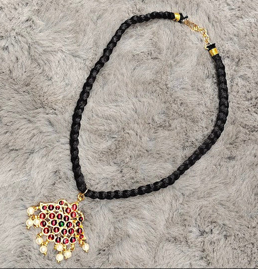 Black Thread Necklace | Imitation Jewellery