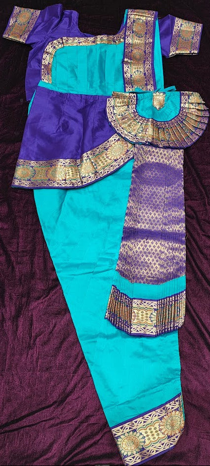 Sea Blue with Ink Blue | Readymade Pant Costume | SSD