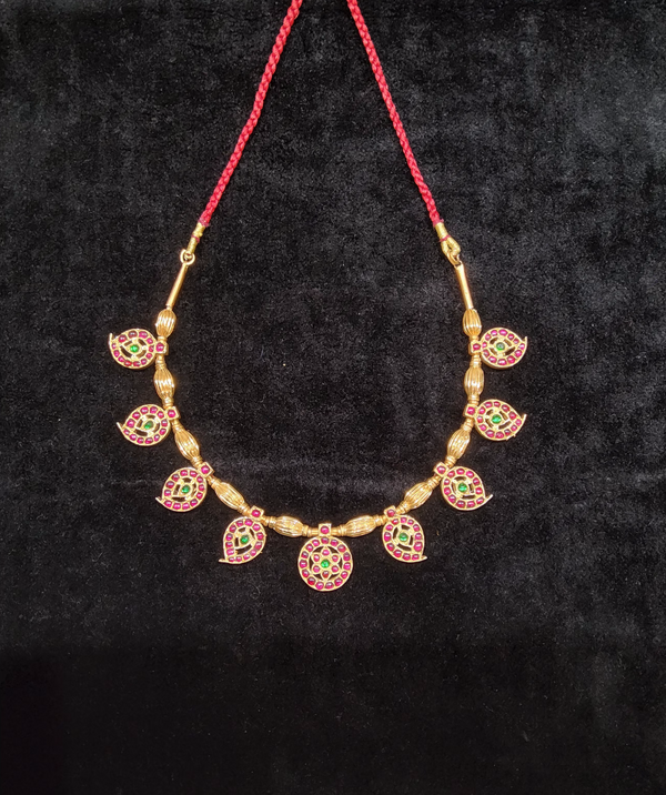 Rani Mango Necklace 9 Pcs | Original Temple Jewellery