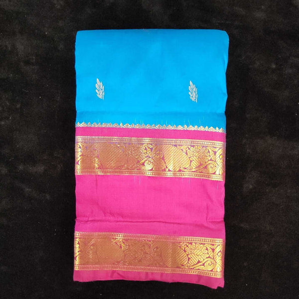 Ramar Blue with Pink | Dharmavaram Silk Saree No 121