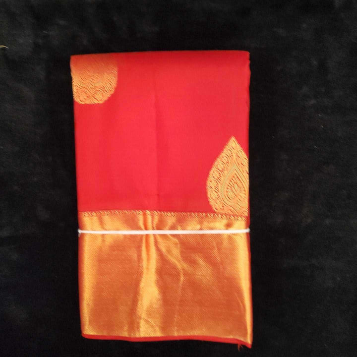 Red with self Border | Artificial Kanchipuram Silk Saree No 87