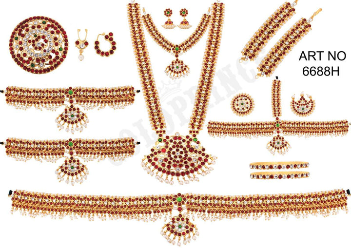 Soundarya Full set jewellery | Imitation Dance Jewellery | ART 6688H