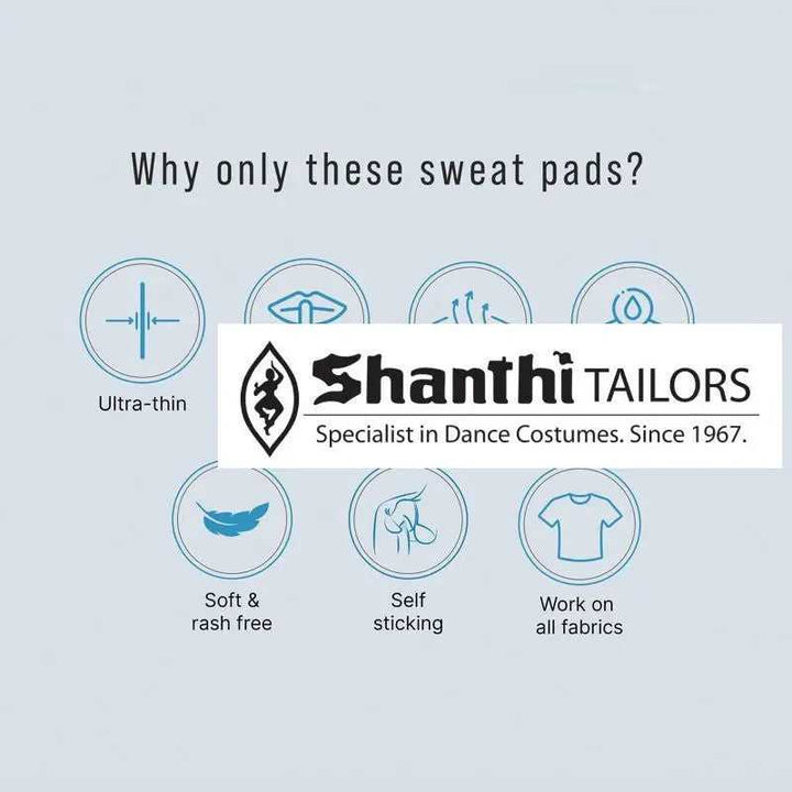 Sweat Pads for Bharatnatyam