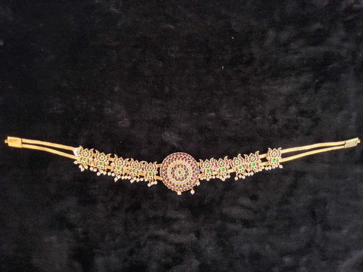 Temple Jewellery Belt | Flower Rockodi Design | Original Temple Jewellery