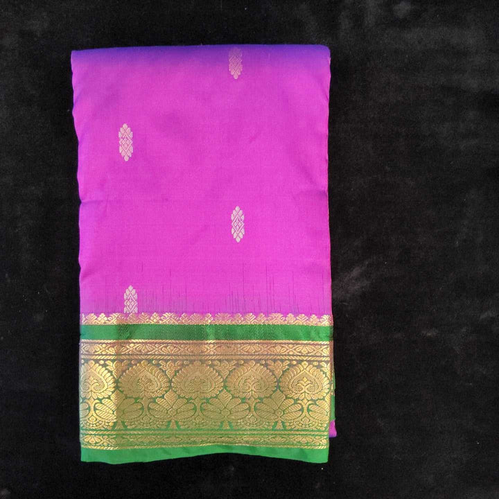 Vaadamalli with Green | Dharmavaram Silk Saree No 107