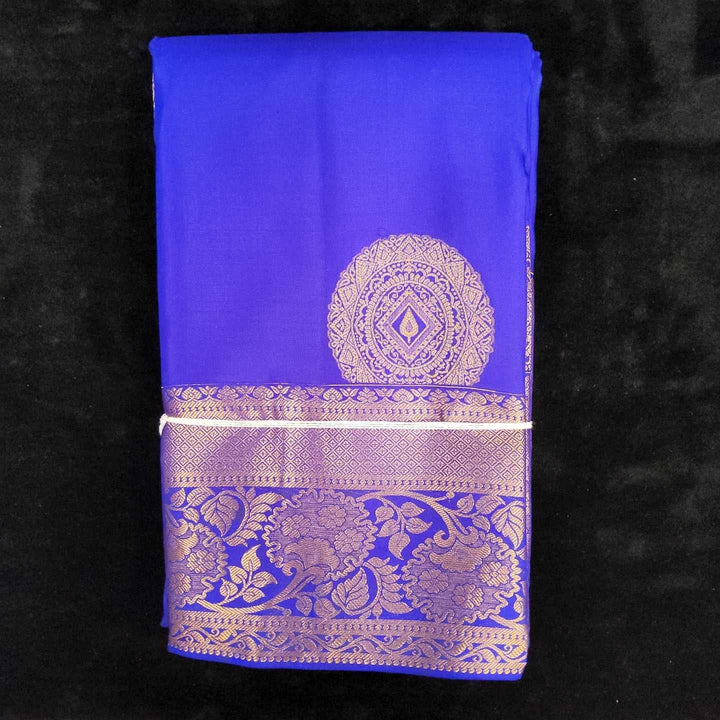 Violet With Self Border | Artificial Kanchipuram Silk Saree No 103