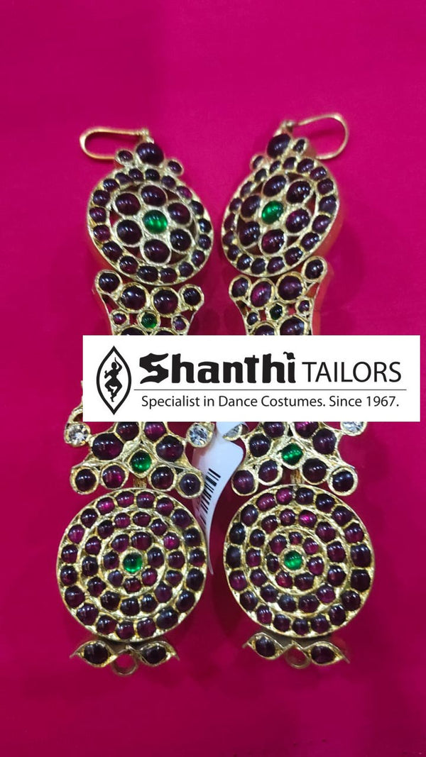 Mattal Temple Jewellery | Round Type | Original Temple Jewellery-shanthitailors