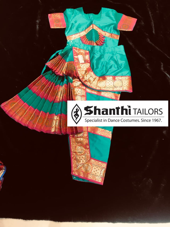 Readymade Bharatnatyam Dance Costume-shanthitailors