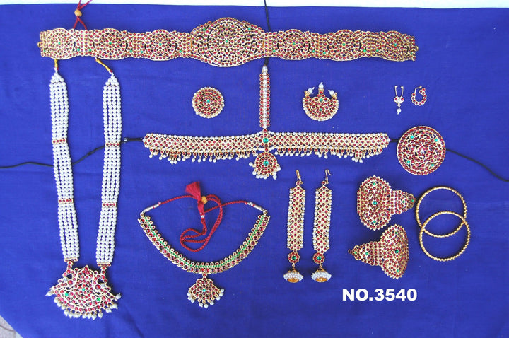 Full set jewellery | Imitation Dance Jewellery | ART 3540-shanthitailors