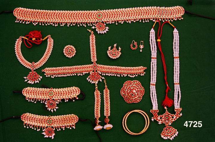 Full set jewellery | Imitation Dance Jewellery | ART 4725-shanthitailors