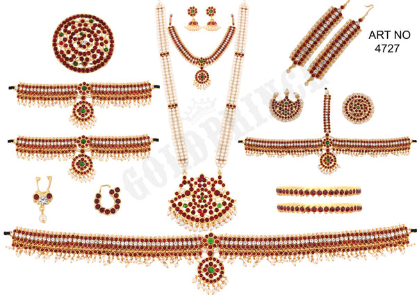 Soundarya Full set jewellery | Imitation Dance Jewellery | ART 4727-shanthitailors