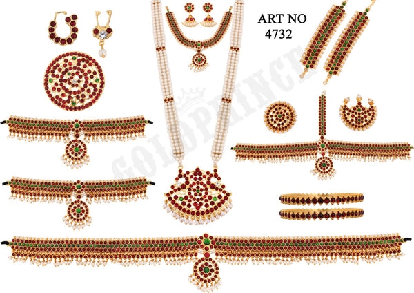 Soundarya Full set jewellery | Imitation Dance Jewellery | ART 4732-shanthitailors