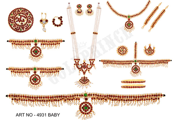 Thin Full set jewellery | Imitation Dance Jewellery | ART 4931-shanthitailors