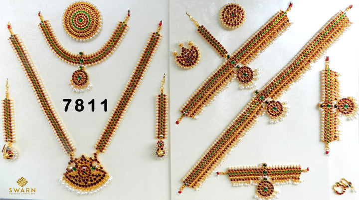 Soundarya Full set jewellery | Imitation Dance Jewellery | 7811-shanthitailors