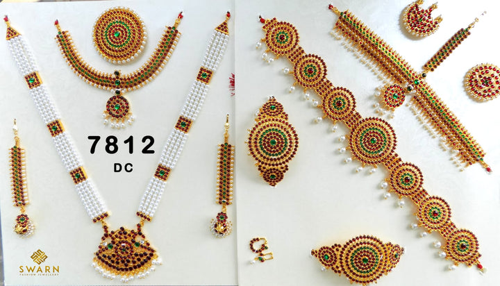 Soundarya Full set jewellery | Imitation Dance Jewellery | 7812 DC-shanthitailors