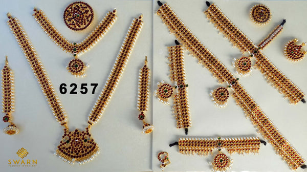 Leaf Design Full set jewellery | Imitation | 6257-shanthitailors