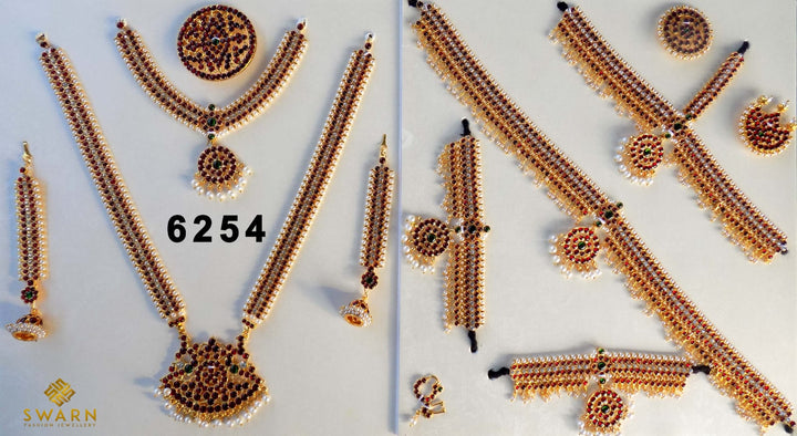 Soundarya Full set jewellery | Imitation Dance Jewellery | 6254-shanthitailors