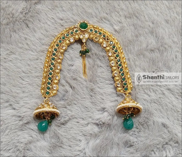 Arch Jada Billai | Antique Hair Ornament Green Hair Accessories