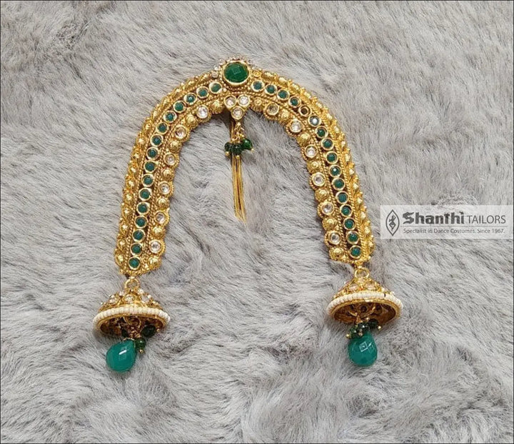 Arch Jada Billai | Antique Hair Ornament Green Hair Accessories