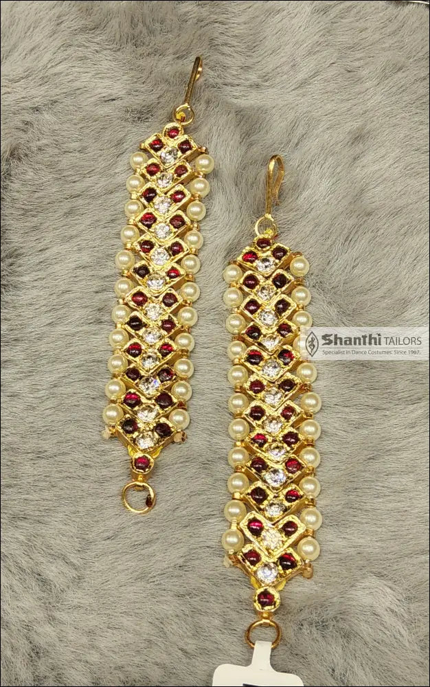Mattal Temple Jewellery | V Type | Original Temple Jewellery Center White Mattal