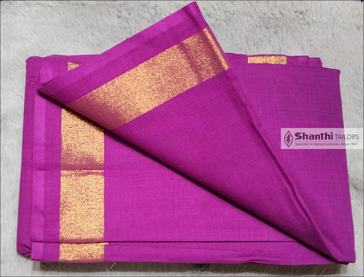Practice Saree | Zari border vaadamalli with gold Practice Saree