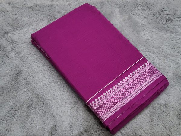 Practice Saree | White Border