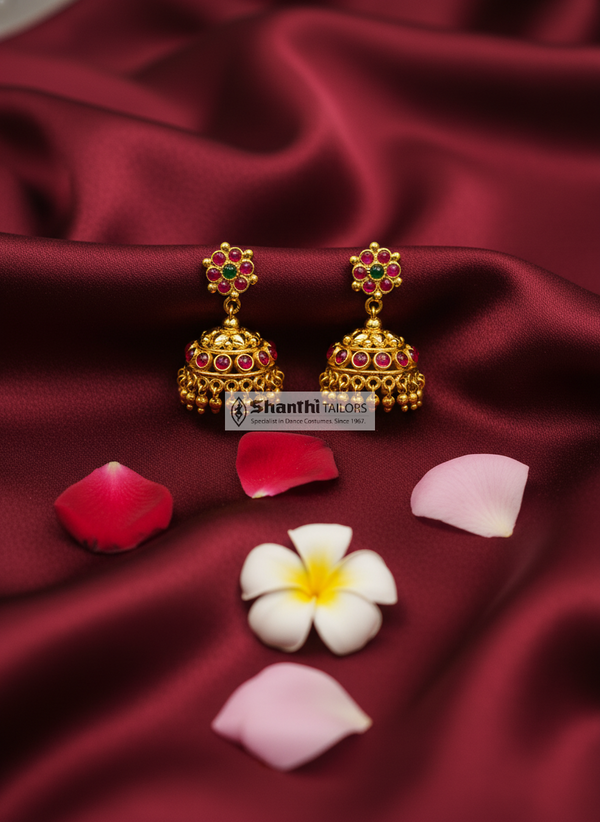 Pink Jummki  | Fashion Jewellery | Earring | SFN09