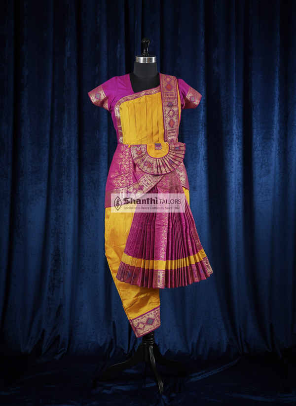 Mustard with vadamalli | Readymade Phant costume | SSD | Bharatnatyam | E118