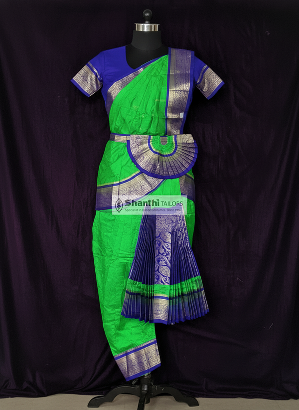 Paroot Green with Purple | Readymade Phant costume | DMX | Bharatnatyam | H113