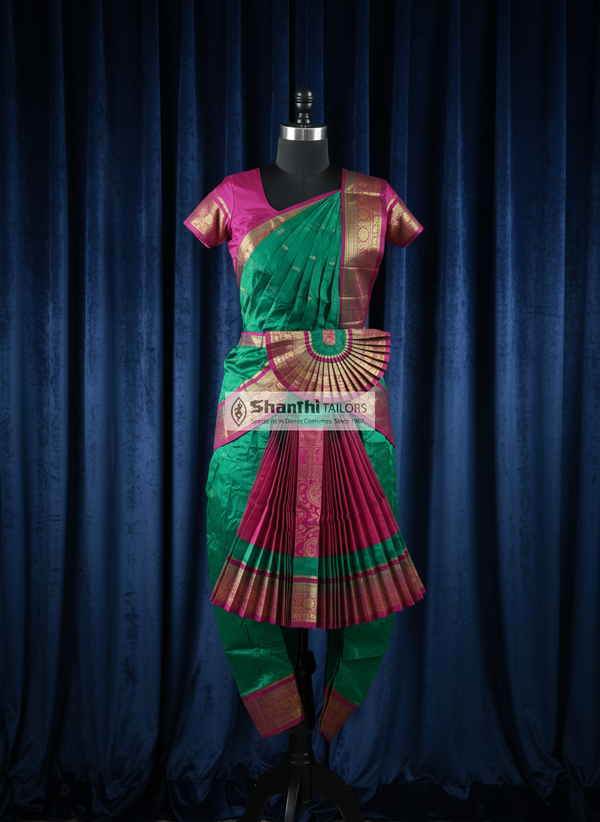Ramar Green with Pink | Readymade Phant costume | DMX | Bharatnatyam | F112