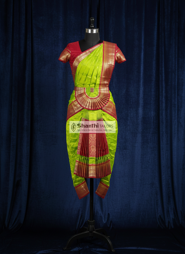 Sneha  Green with Red  | Readymade Phant costume | DAS | Bharatnatyam | G147