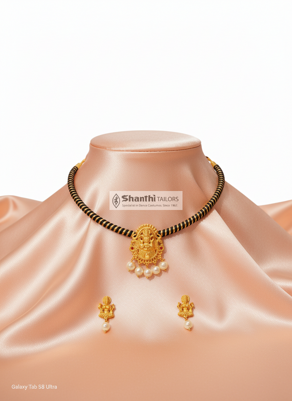 Lakshmi Pendant Choker W Earrings| Full Set | Fashion Jewellery