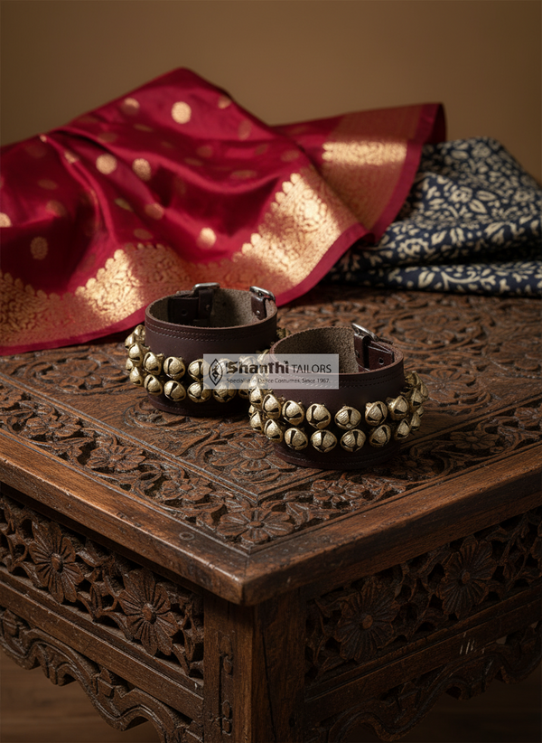 Brown Buckle Salangai | Dance Bells | For Bharatnatyam and Kuchipidi ghungroo