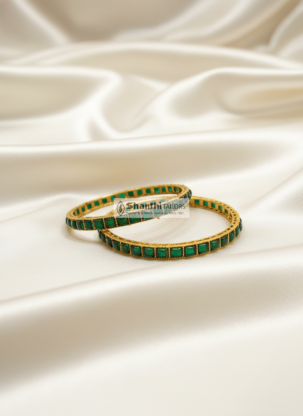 Green Square Bangle | Fashion Jewellery | Bangle | SFN19