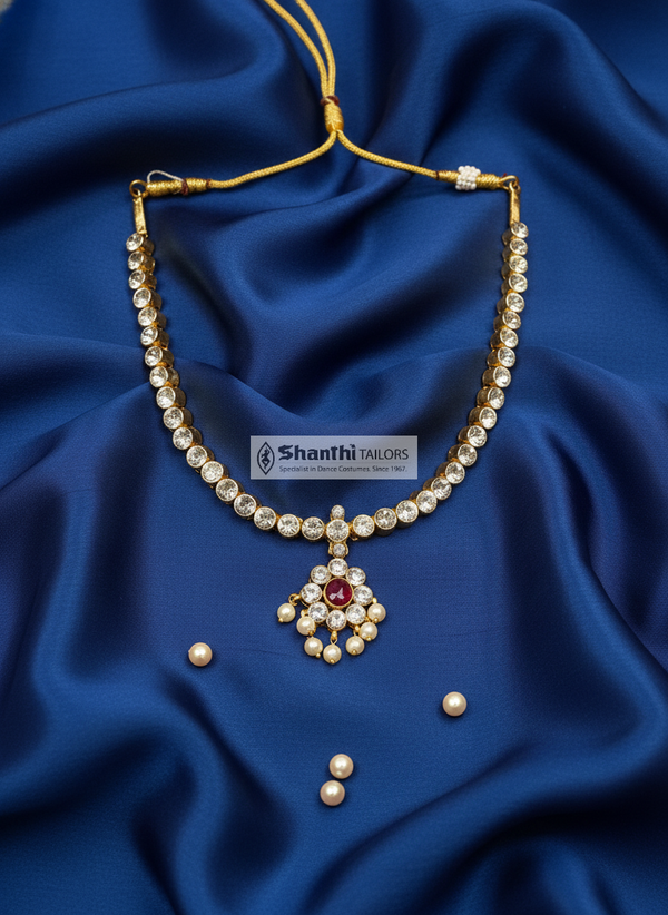 One Stone Attigai | Choker | Original Temple Jewellery | TSSTO44