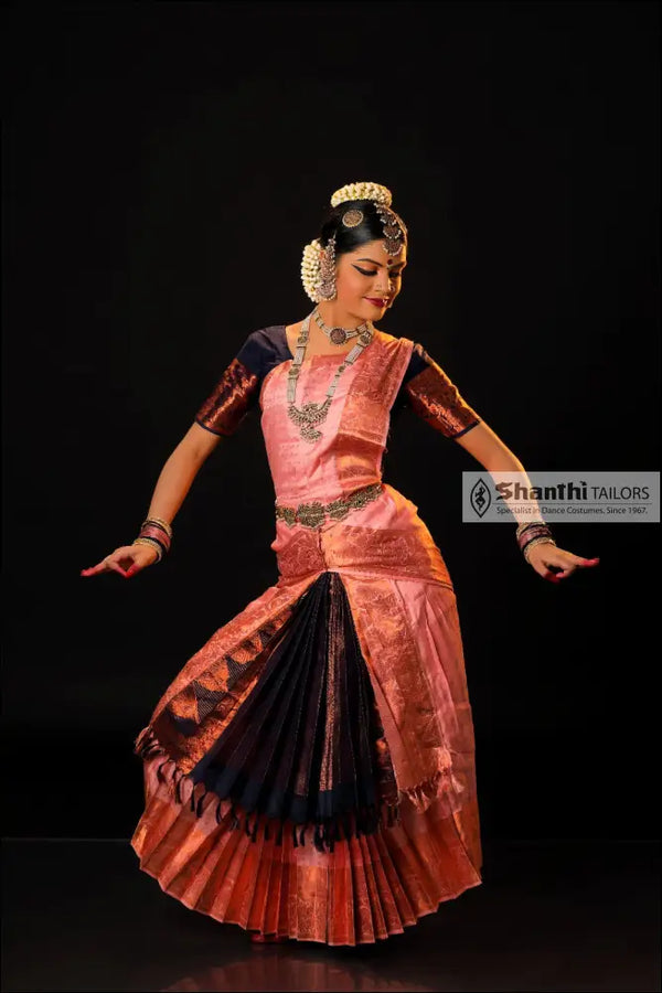 Skirt Model - Kalkeshtra Style for Bharatnatyam | bharatanatyam costume Dharmavaram Silk Saree