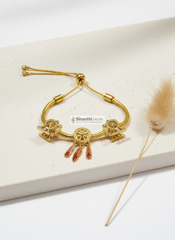 Feather Drops Bracelet